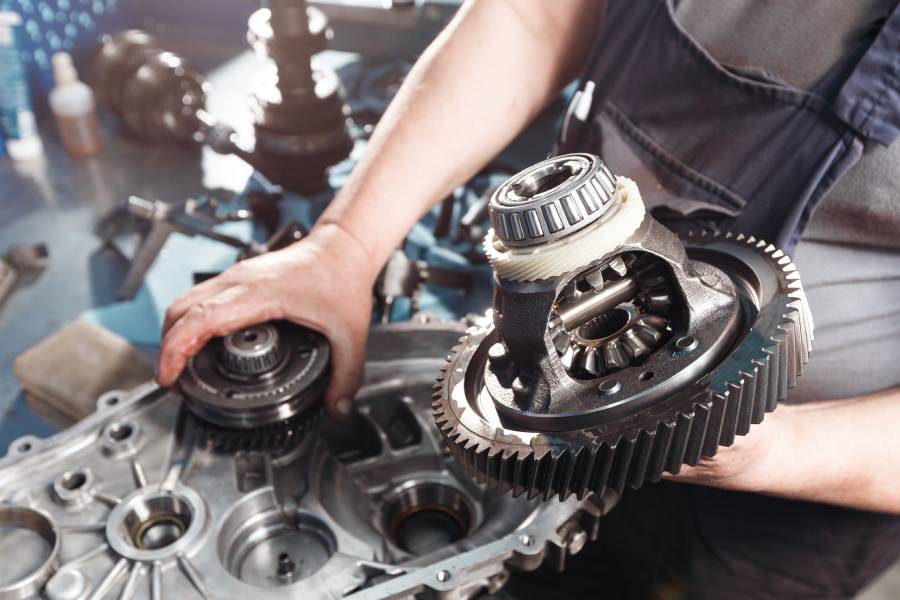 Reparatur eines Autoteils